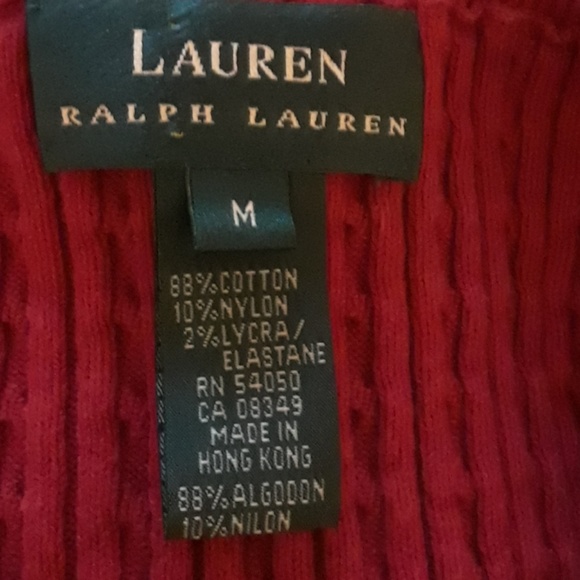 Cableknit sleeveless sweater/vest, size M - Picture 4 of 4